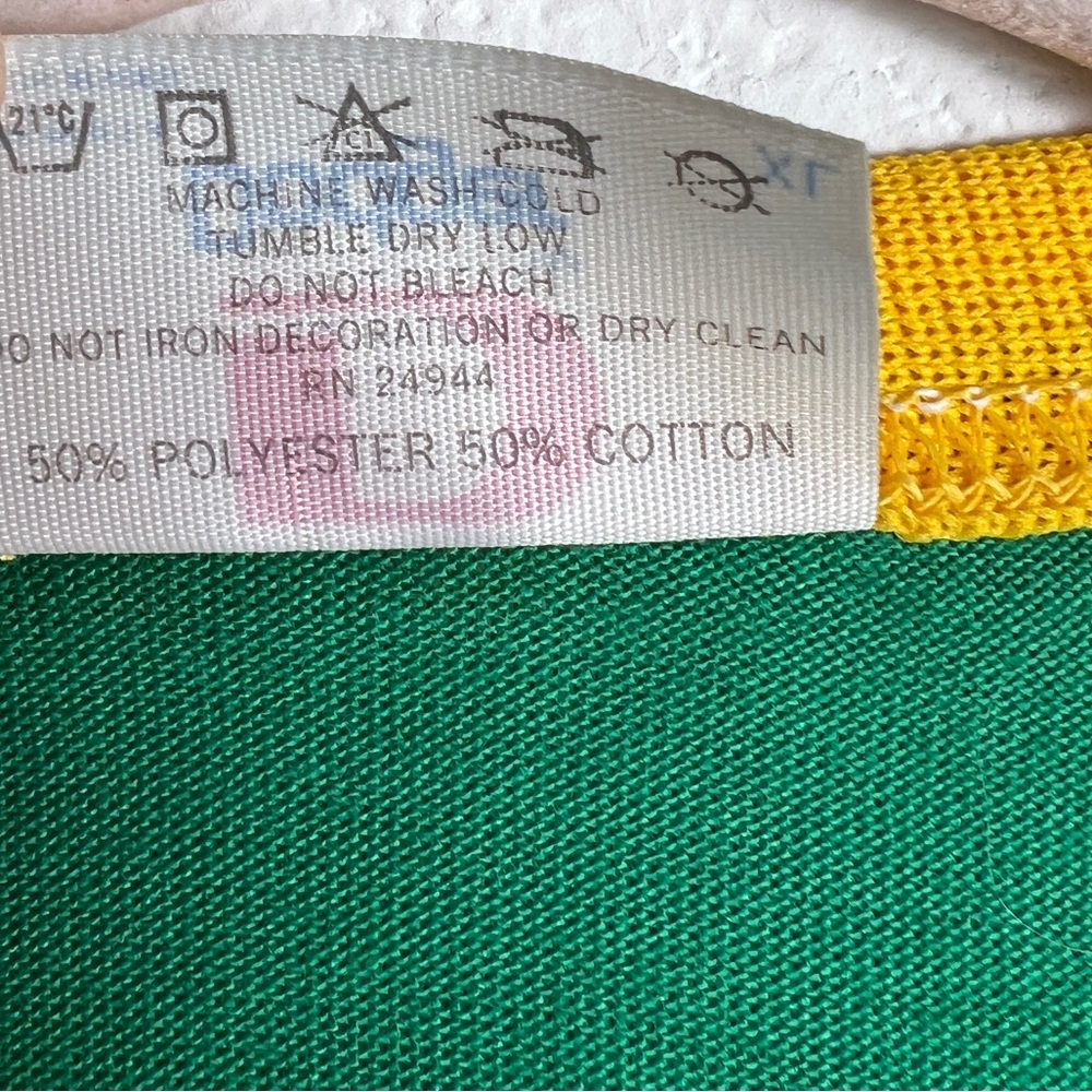 Vintage Dodger‎ Green Yellow V-Neck Bowling Shirt “Ray’s Mainstreet Lanes WI” XL - Picture 10 of 10